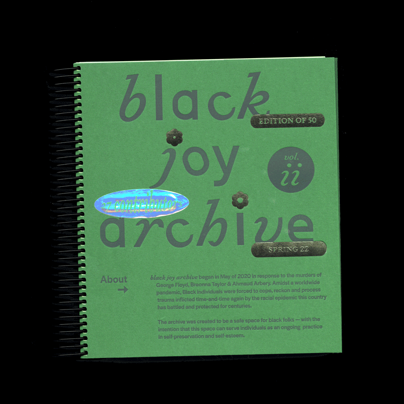 black joy archive v.ii — Spiral Book